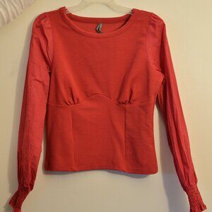 Fuchsia Anthropologie Blouse Size Small